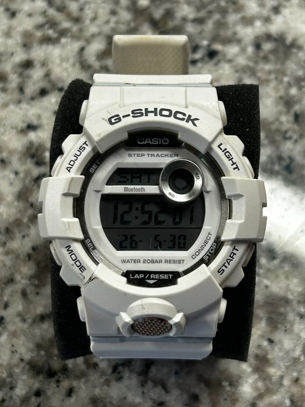 Casio G-Shock White Digital Bluetooth Fitness Watch